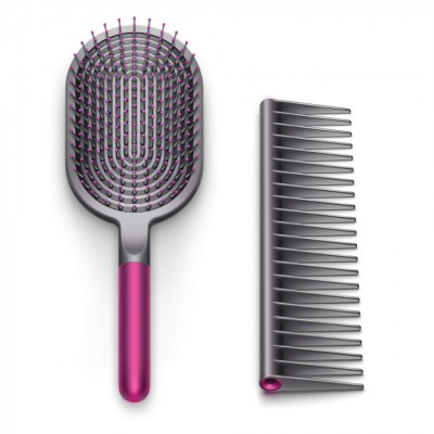 Dyson Designed Paddle Brush and Detangling Comb Fuchsia/Black — набір для розчісування