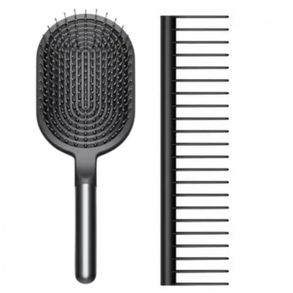 Щітка та гребінець для волосся Dyson Designed Paddle Brush and Detangling Comb Nickel/Black