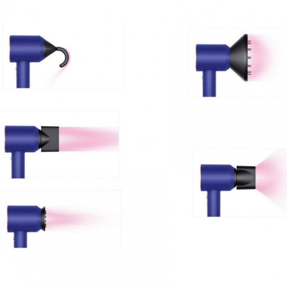 Фен для сушіння волосся Dyson Supersonic HD08 Vinca Blue/Rose (Limited Edition)