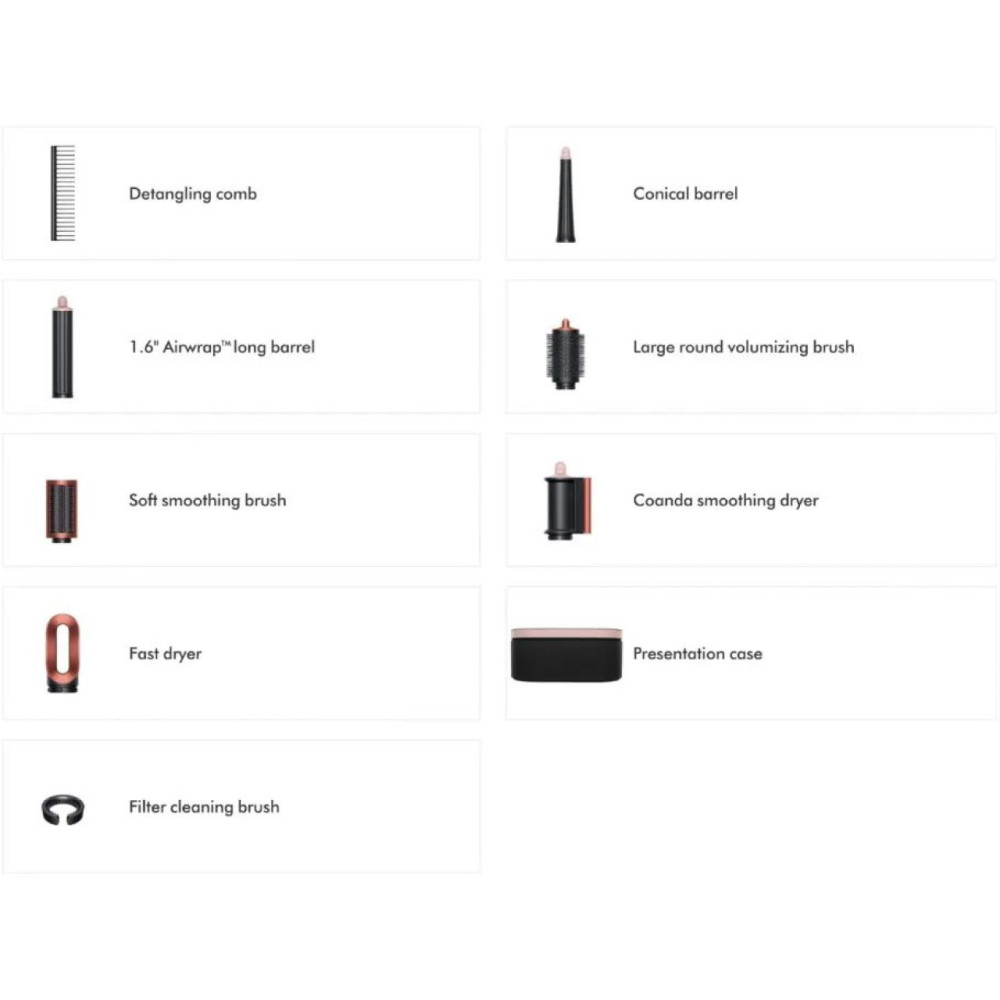 Мультистайлер для волосся Dyson Airwrap i.d. HS08 Complete Long Strawberry Bronze/Blush Pink