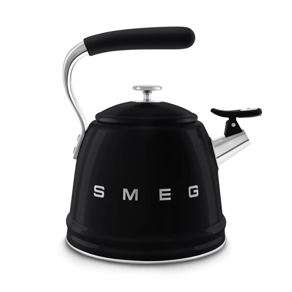 Чайник SMEG WKF01BL зі свистком, чорний, 2,3 л