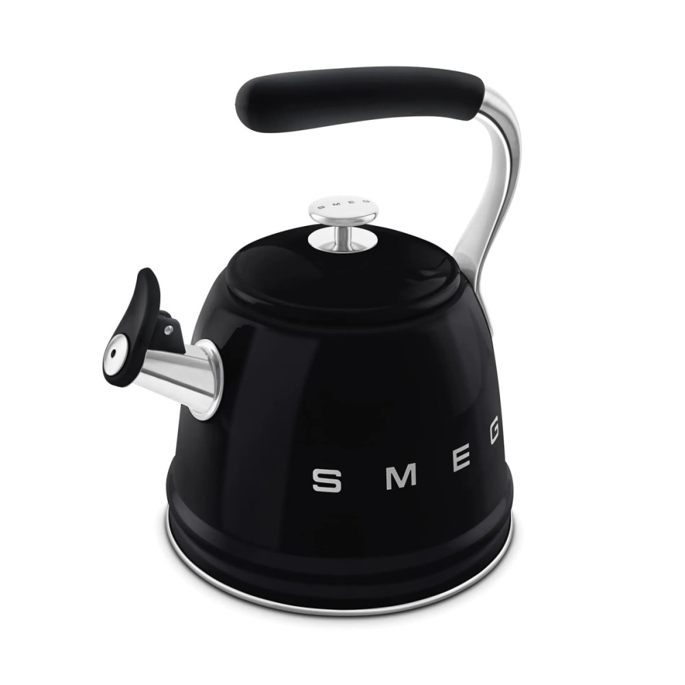 Чайник SMEG WKF01BL зі свистком, чорний, 2,3 л