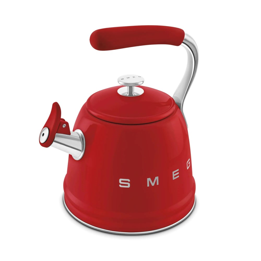 Чайник SMEG WKF01RD зі свистком, червоний, 2,3 л