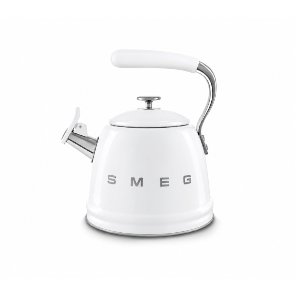 Чайник SMEG WKF01WH зі свистком, білий, 2,3 л