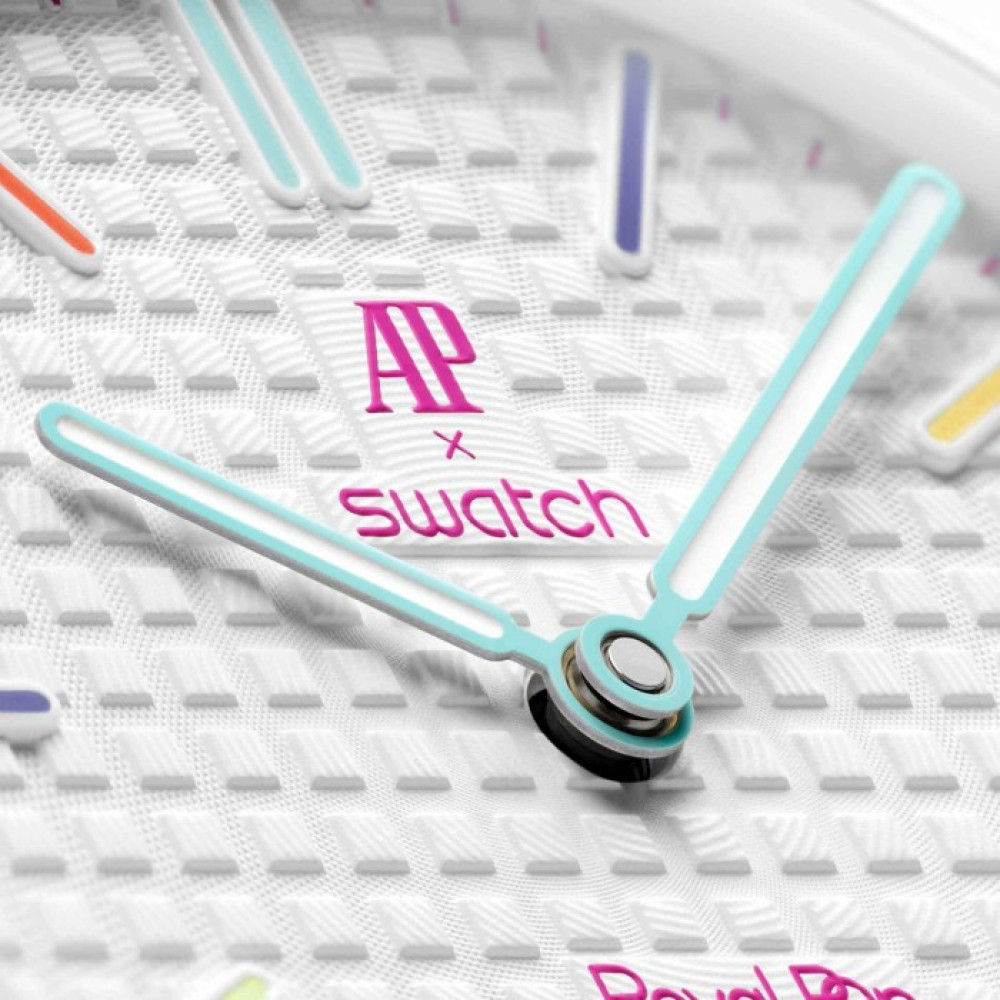Кишеньковий годинник Audemars Piguet x Swatch Royal Pop HUIT BLANC (SSX03W100N)
