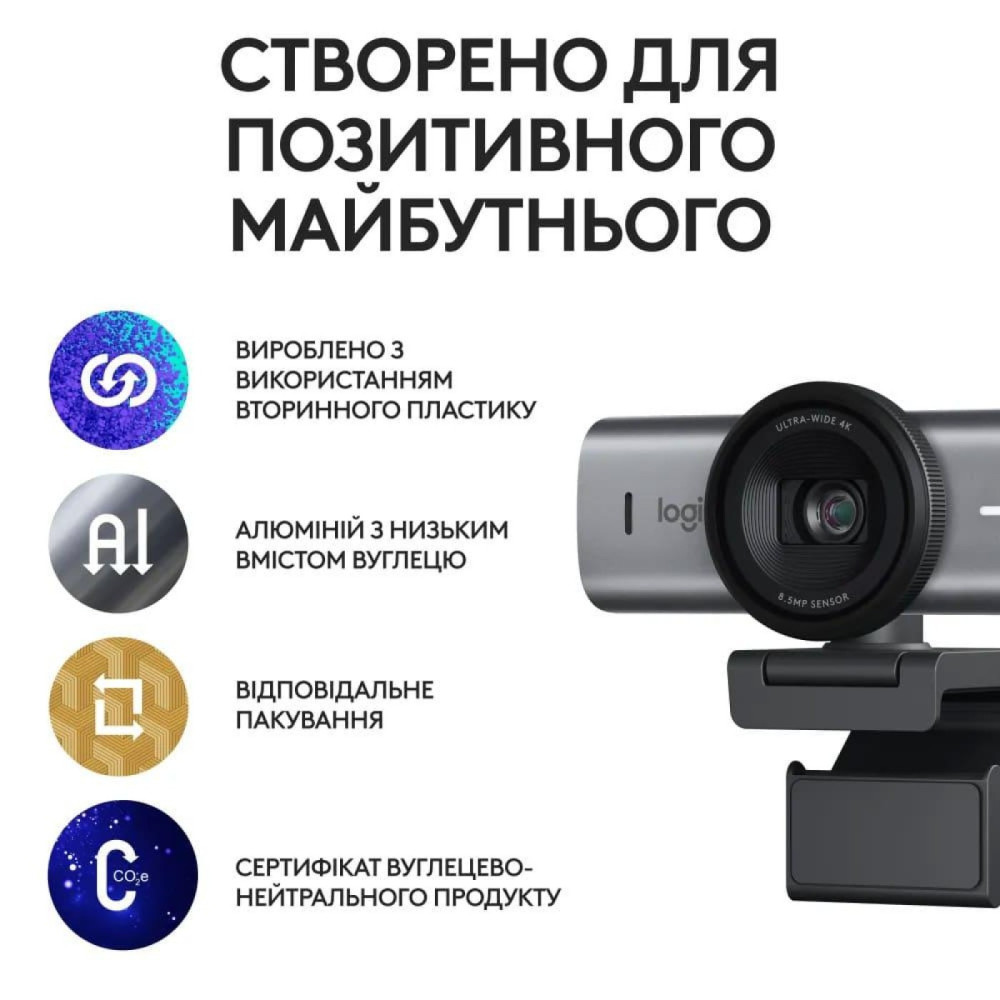 Вебкамера Logitech MX Brio 4K Graphite (960-001559)