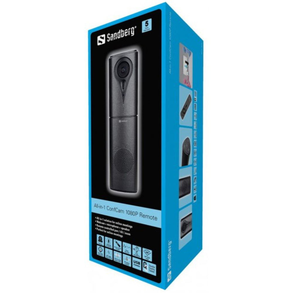 Веб-камера Sandberg All-in-1 ConfCam 1080P Remote (134-23)