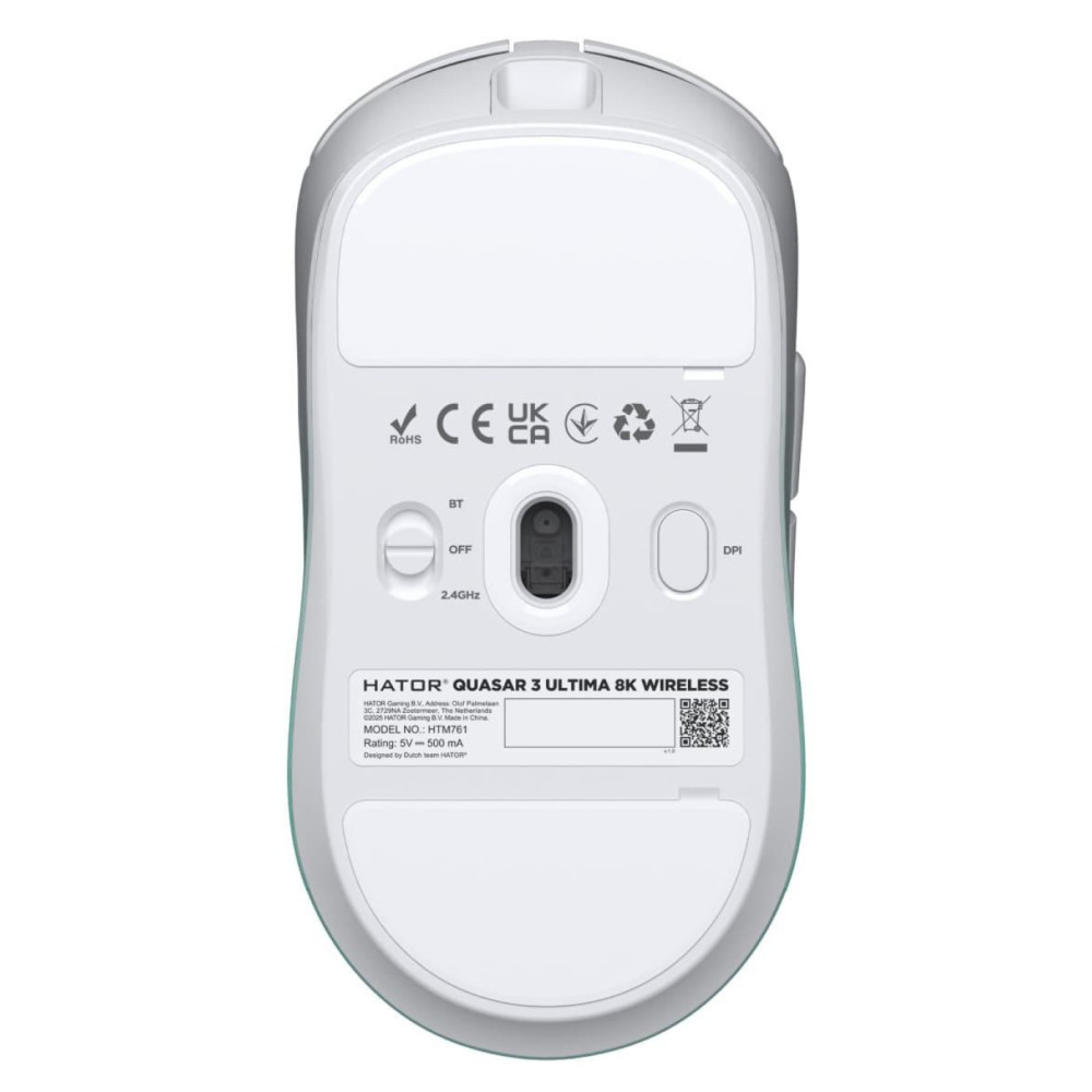 Миша HATOR Quasar 3 Ultima 8K Wireless White Mint (HTM761)