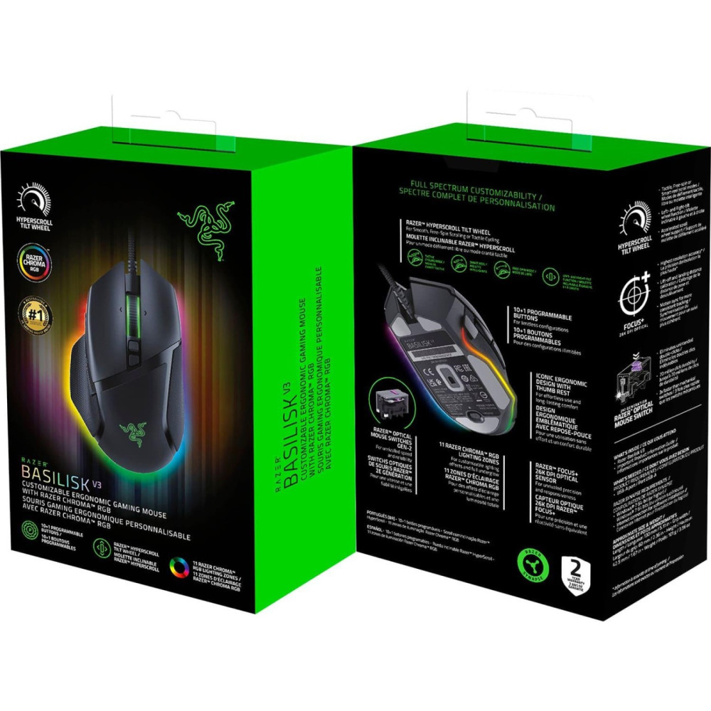 Миша Razer Basilisk V3 USB Black (RZ01-04000100-R3M1)