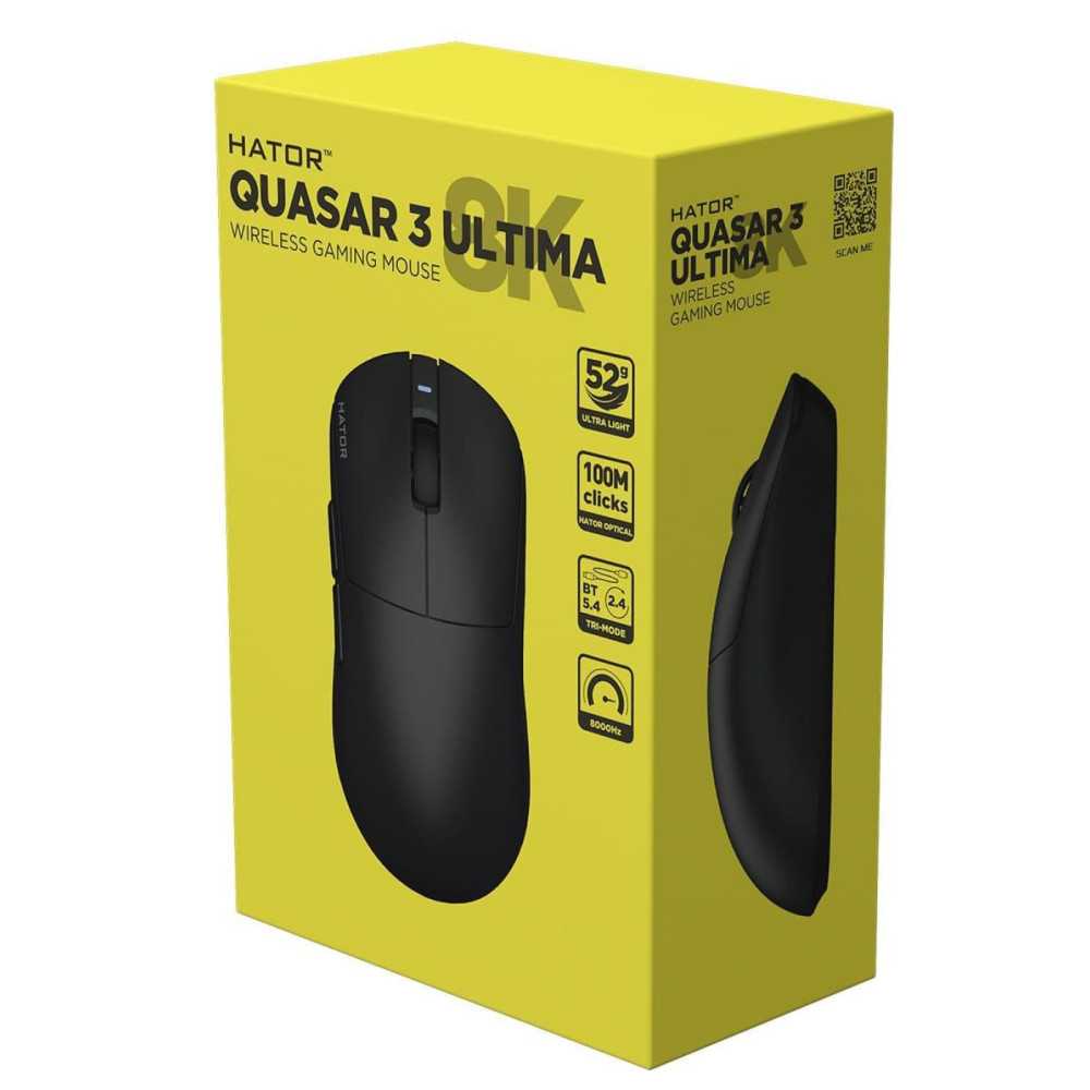 Миша HATOR Quasar 3 Ultima 8K Wireless Black Edition (HTM762)