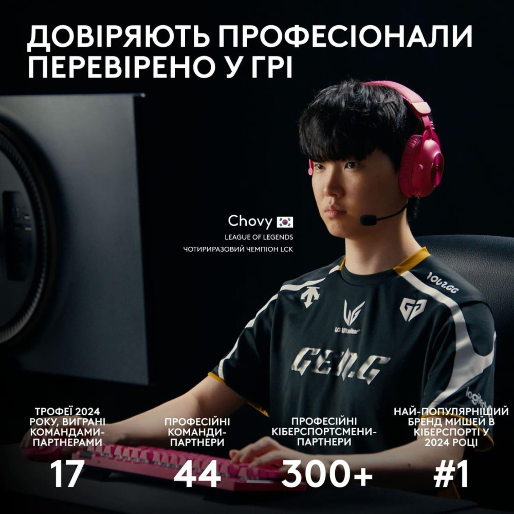 Миша Logitech G Pro X Superlight 2 LightSpeed Wireless Black (910-006630)