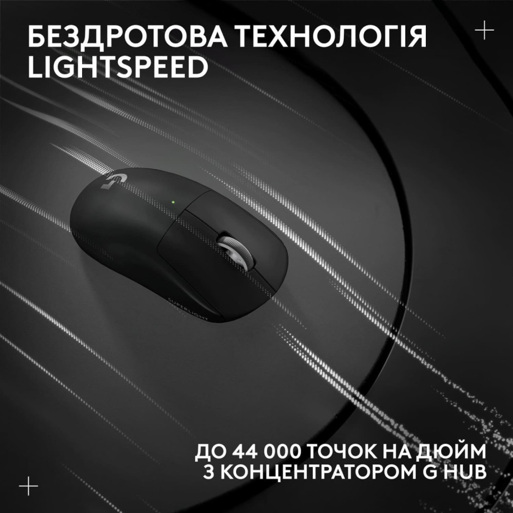 Миша Logitech G Pro X Superlight 2 LightSpeed Wireless Black (910-006630)