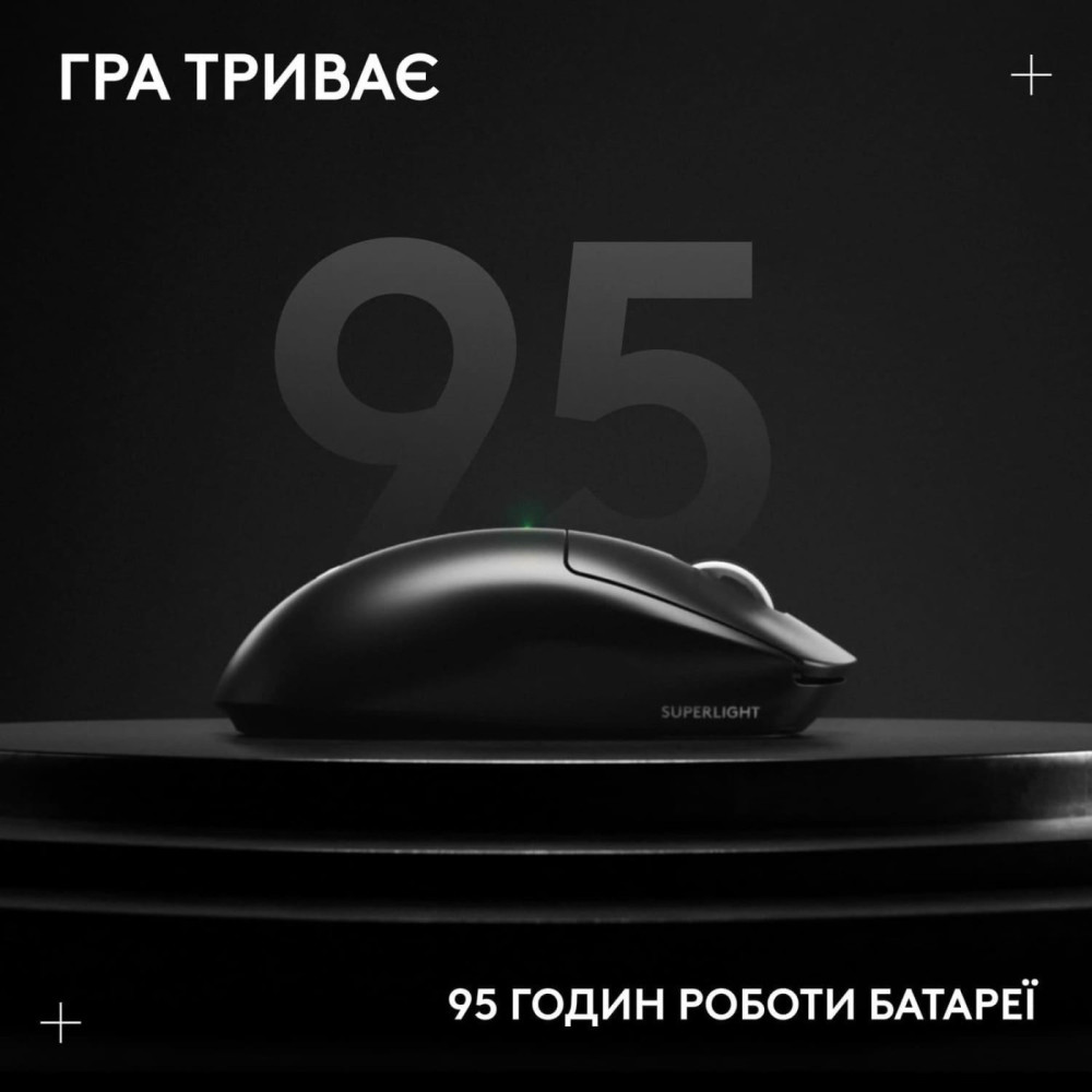 Миша Logitech G Pro X Superlight 2 LightSpeed Wireless Black (910-006630)