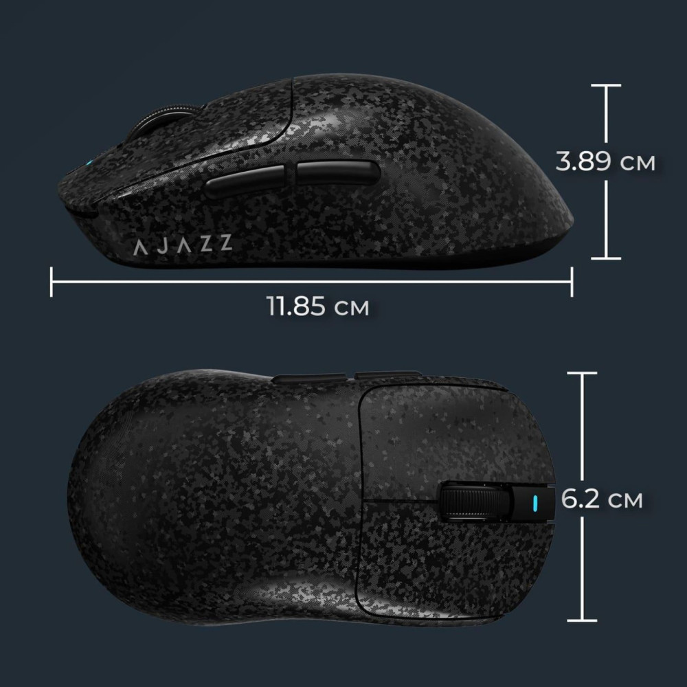 Миша Ajazz AJ199 MAX Black Carbon Fiber (AJ199-MAX-B)