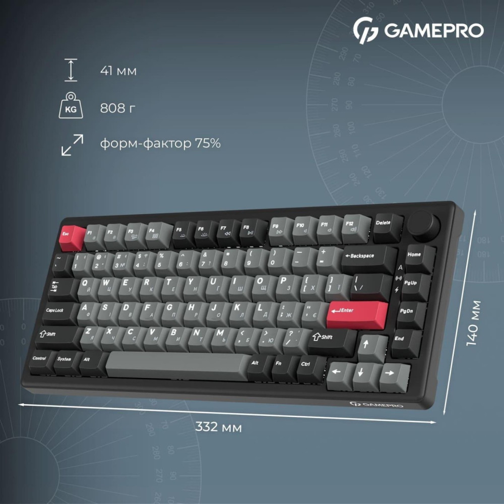 Клавіатура GamePro Asgard Yord MK266BK