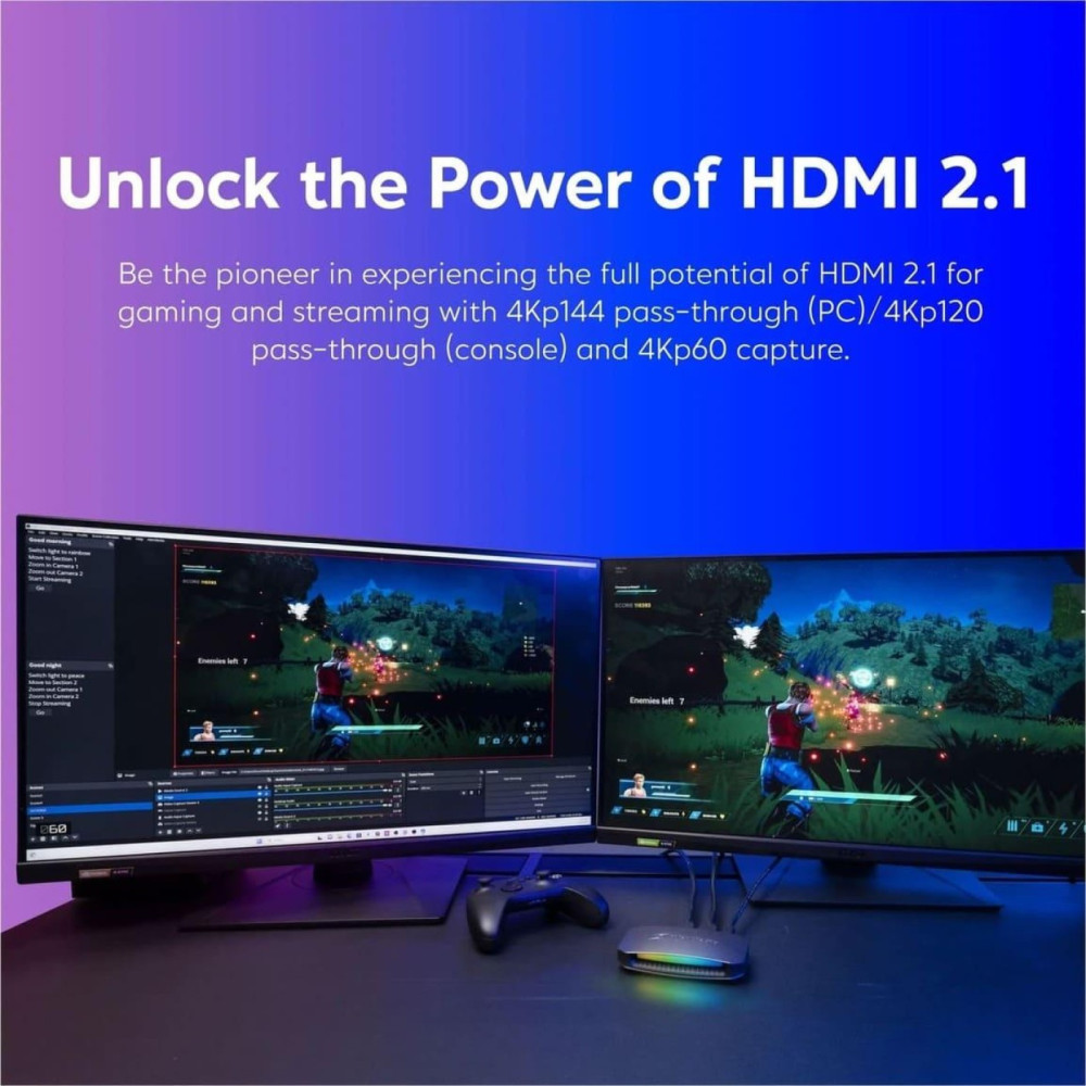 Пристрій захоплення відео AVerMedia GC553G2 ULTRA 2.1 RGB, 2160p144 Pass-Through, 2160p60 запис, чорний