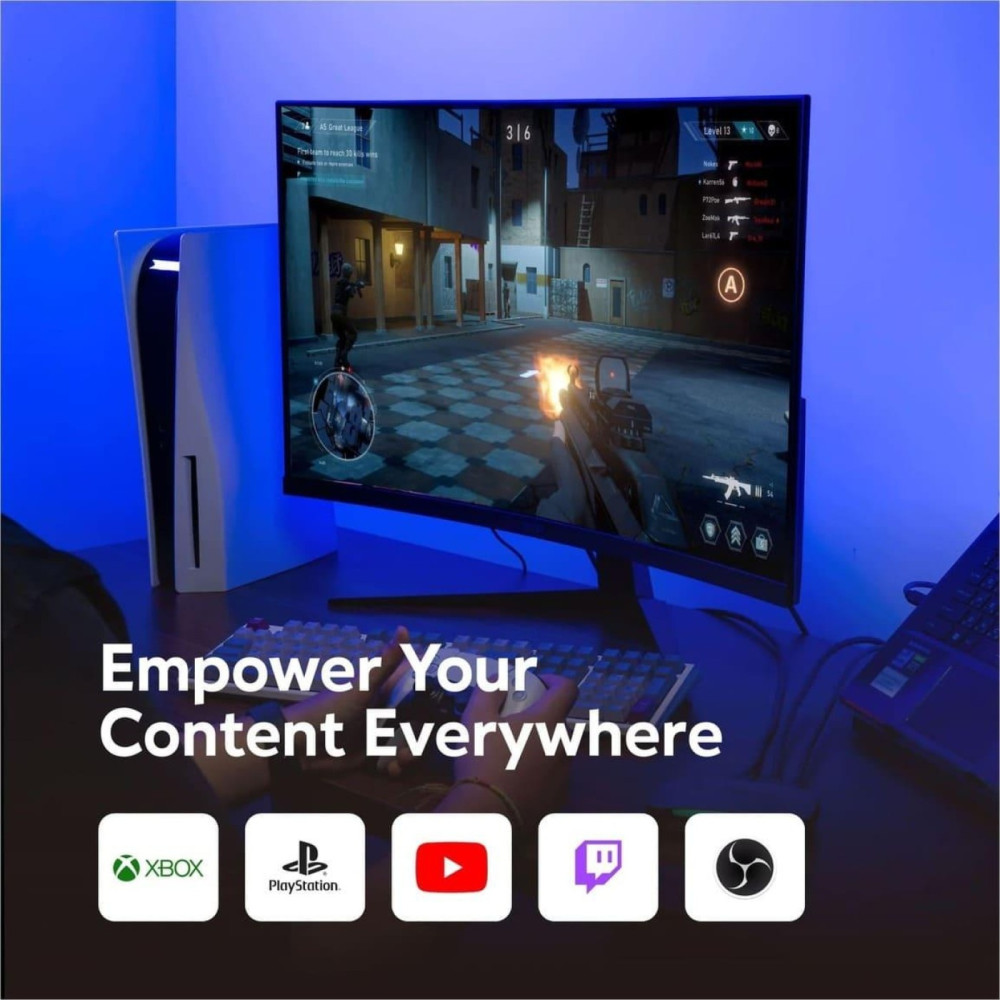 Пристрій захоплення відео AVerMedia GC553G2 ULTRA 2.1 RGB, 2160p144 Pass-Through, 2160p60 запис, чорний