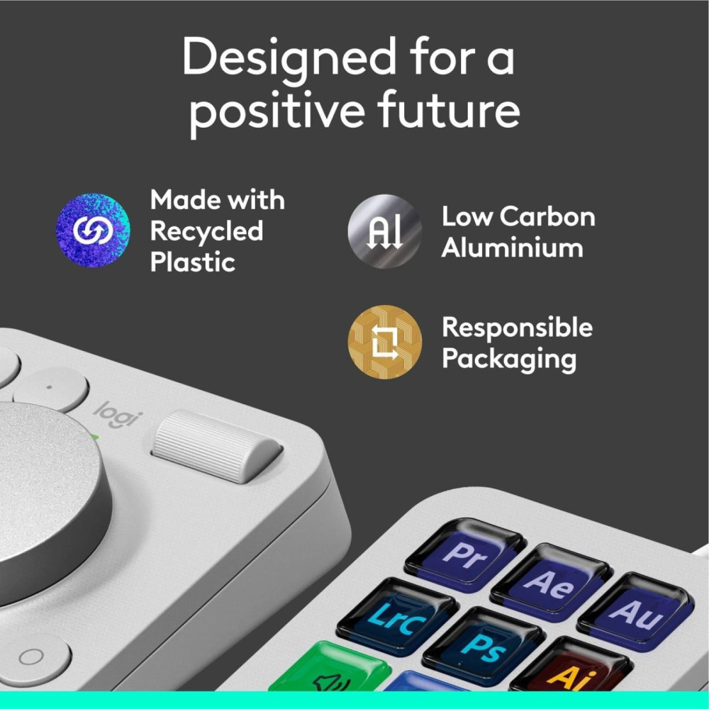 Контролер Logitech MX Creative Console Pale Grey
