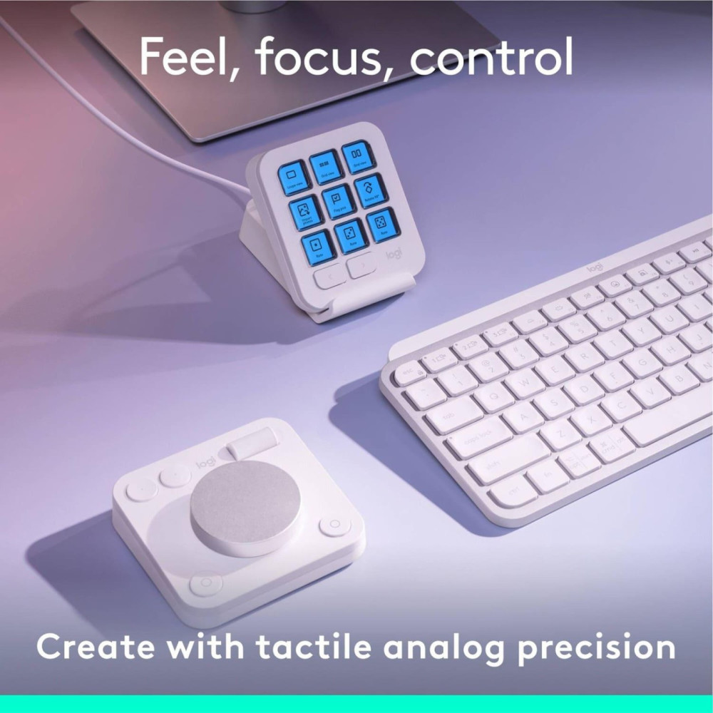 Контролер Logitech MX Creative Console Pale Grey