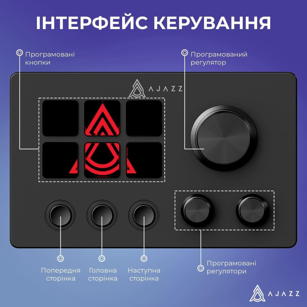Контролер Ajazz AKP05E Black (AKP05E-B)