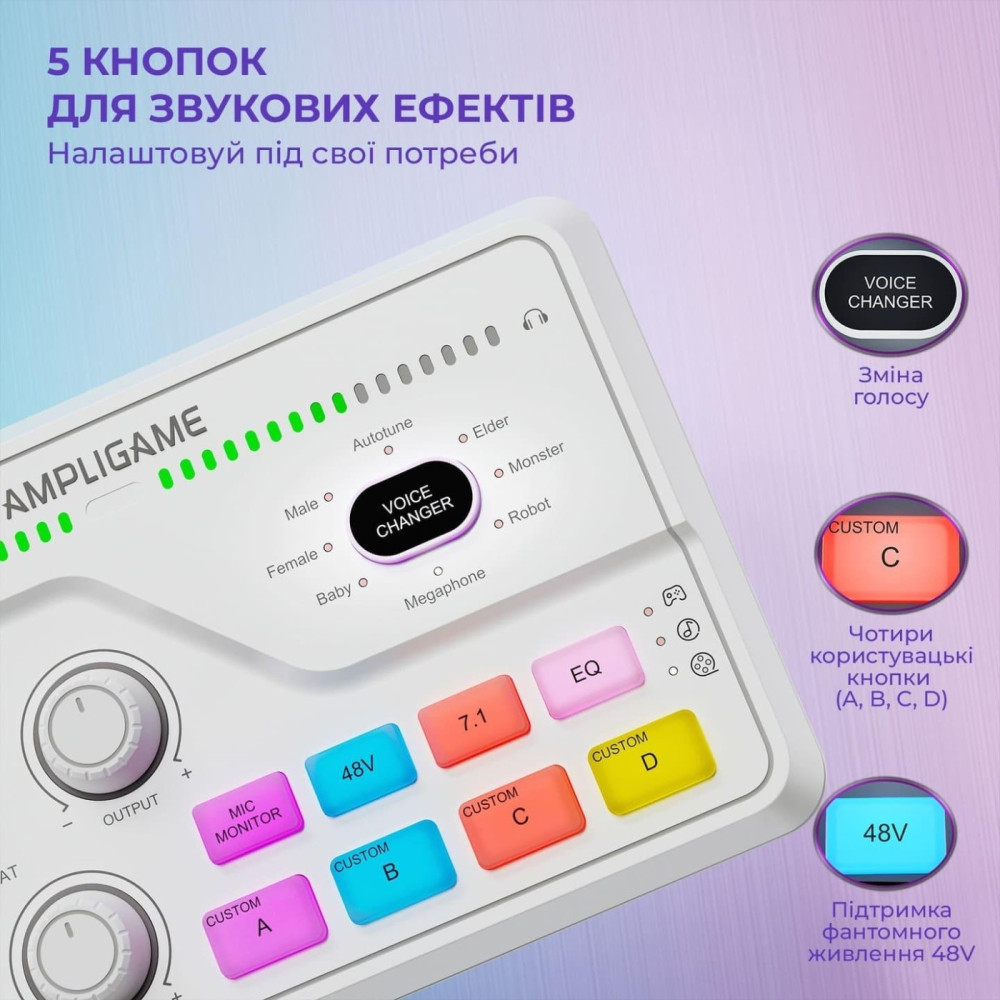 Аудіомікшер Fifine SC8W