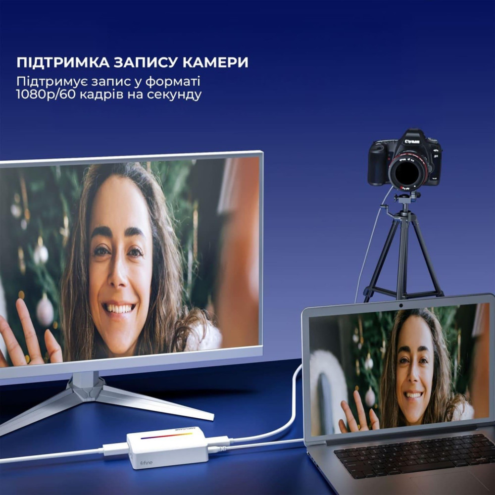 Пристрій захоплення відео Fifine V3W Game Capture Card