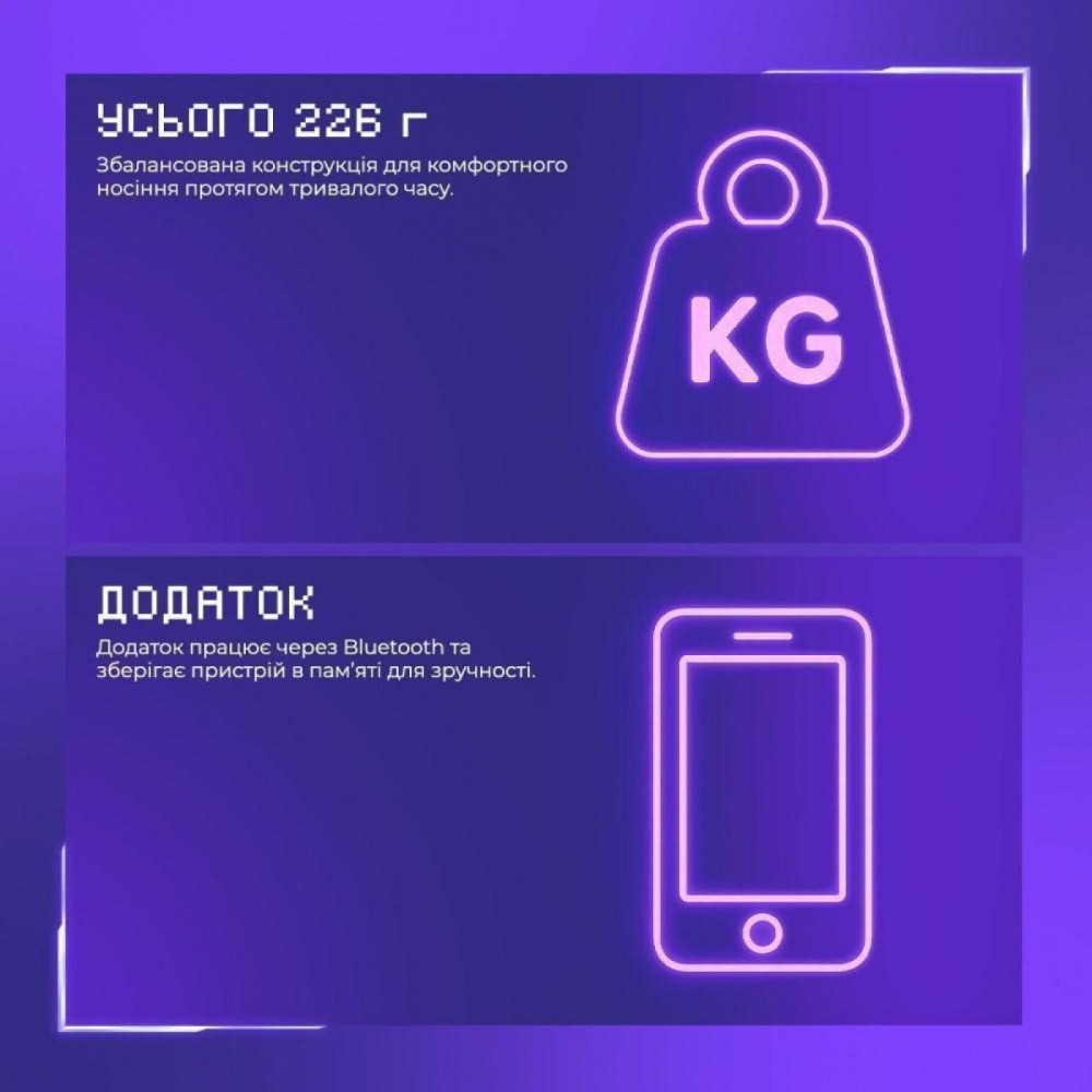 Ігрова гарнітура Proove Gaming Glimmer (APP) White Purple (WHGL00022017)