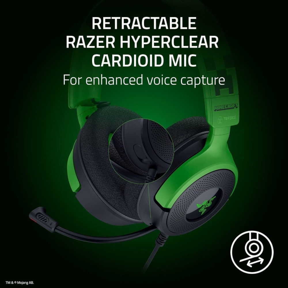 Ігрова гарнітура Razer Kraken V4 X Minecraft Edition (RZ04-05180200-R3M1)