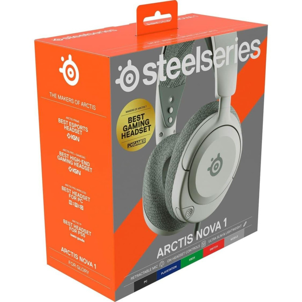 Ігрова гарнітура SteelSeries Arctis Nova 1 White (61607)