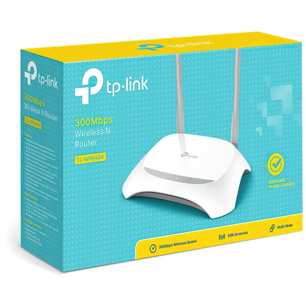 Маршрутизатор TP-Link TL-WR840N N300 White 802.11n