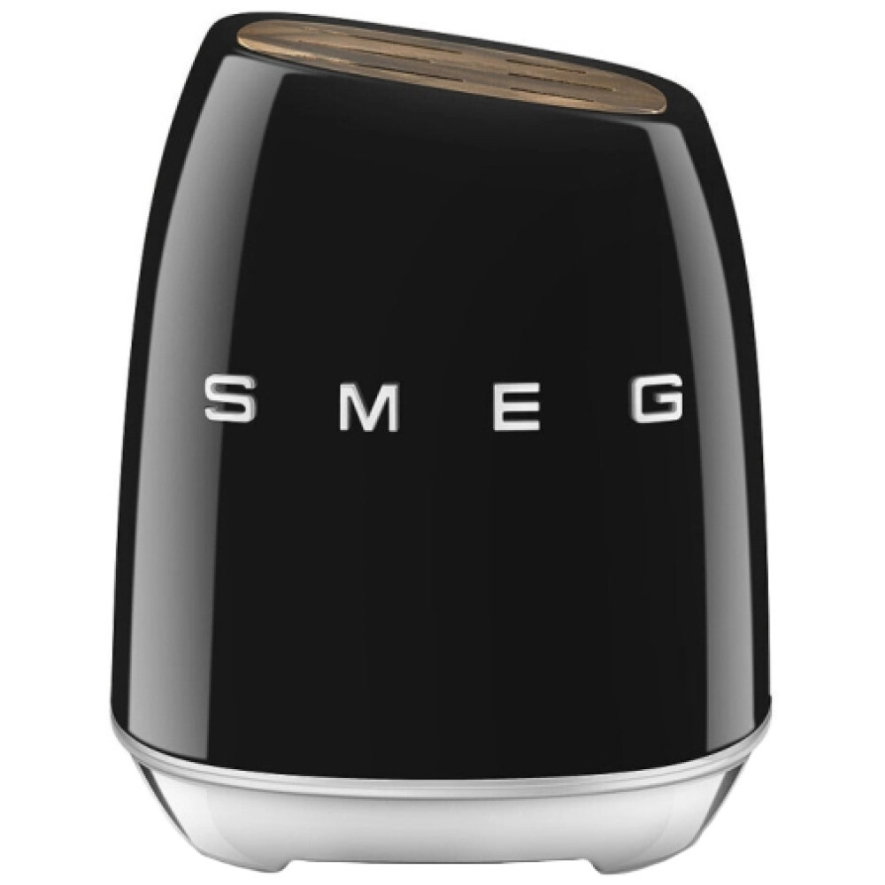 Набір ножів із підставкою SMEG, чорний — 7 предметів