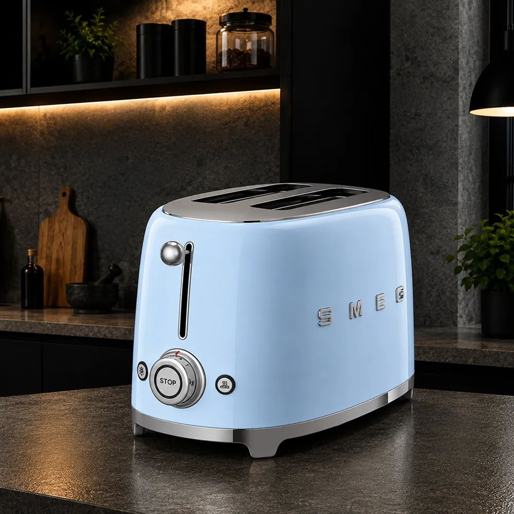 Тостер на 2 скибки SMEG TSF01 Blue