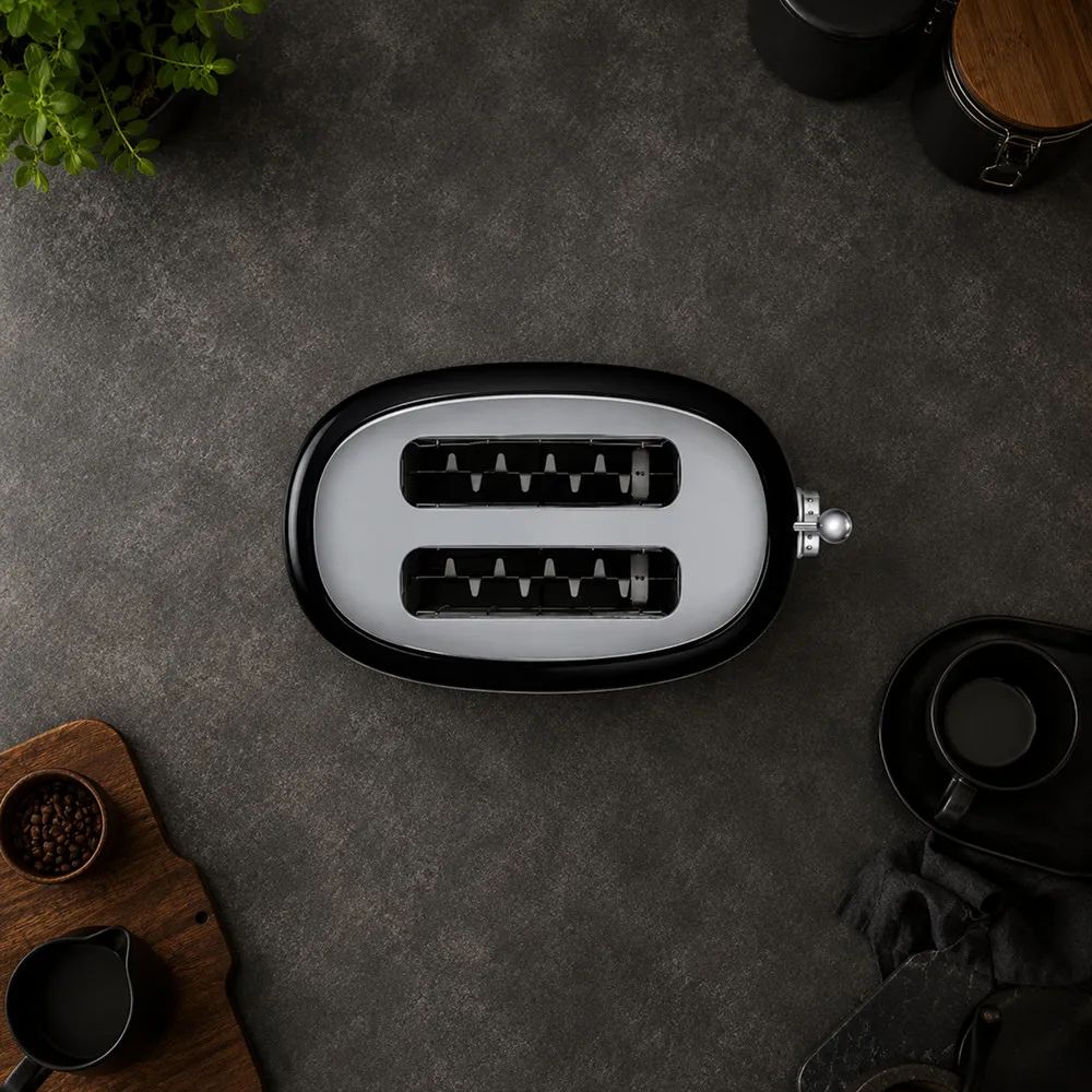 Тостер на 2 скибки SMEG TSF01 Black