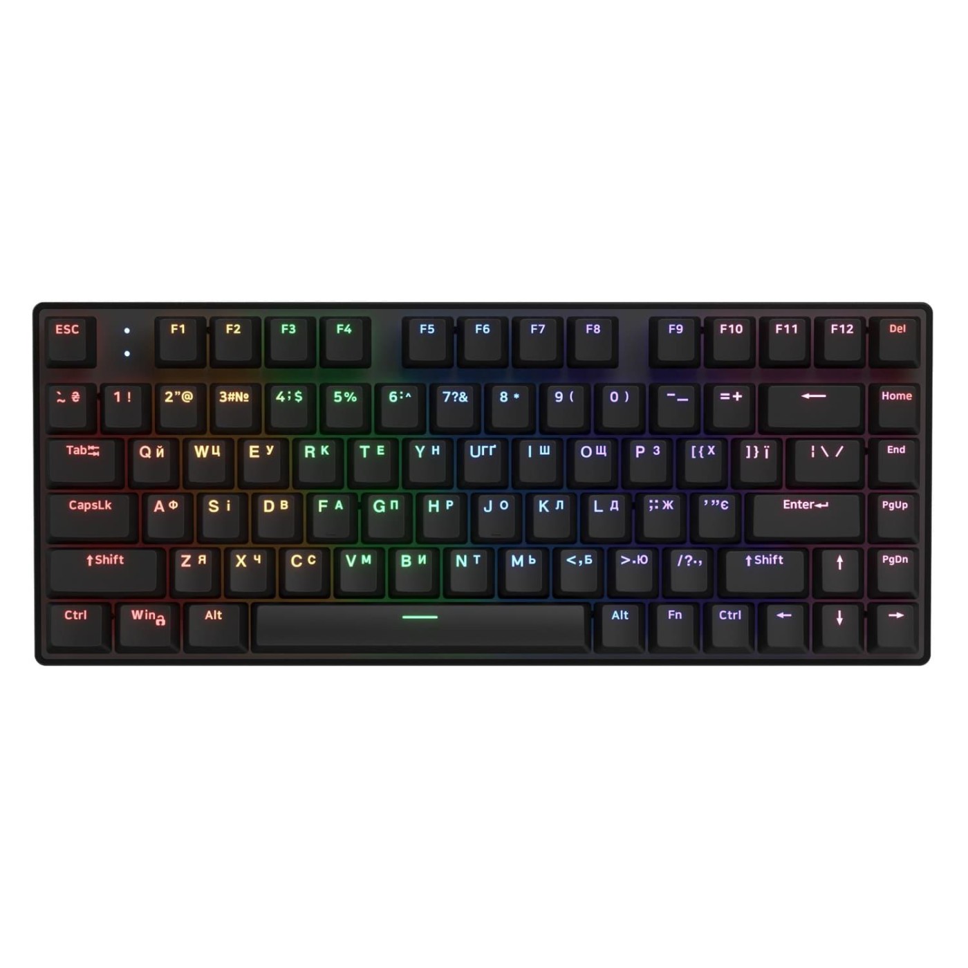 Клавіатура HATOR Icefall Mecha 75 Wireless Rainbow Black